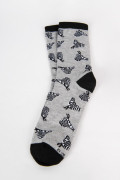 Media Larga, con diseño en jacquard