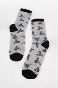 Media Larga, con diseño en jacquard