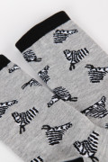 Media Larga, con diseño en jacquard