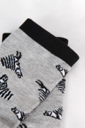 Media Larga, con diseño en jacquard