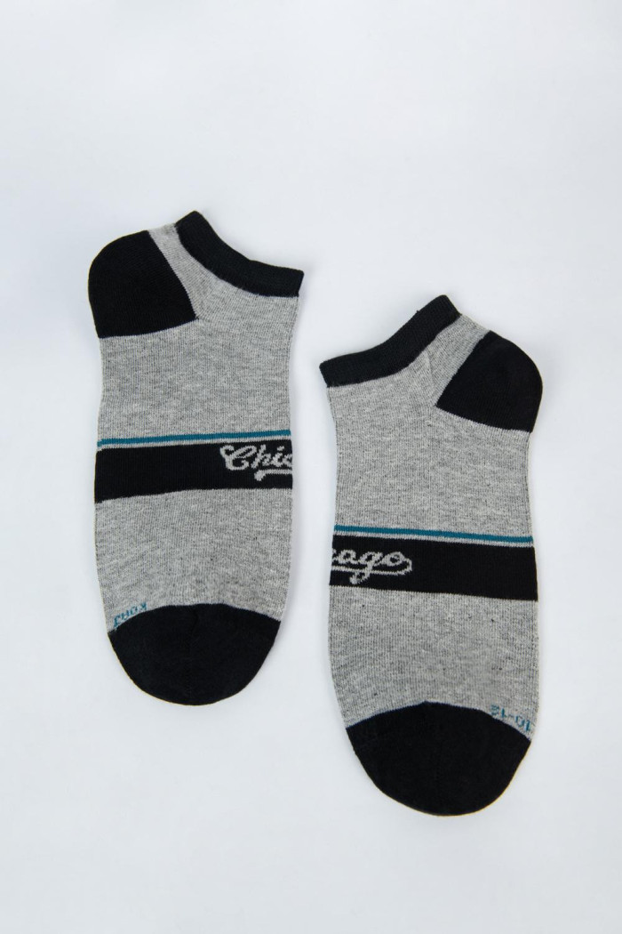 Medias tobilleras con diseño en jacquard