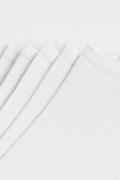 Paquete X5 de medias blancas tobilleras con texturas