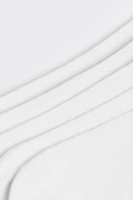 Paquete X5 de medias blancas tobilleras con texturas