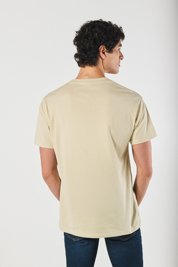 Camiseta del Rey León kaki con manga corta en algodón