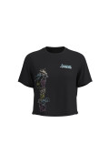 Camiseta en rib azul manga corta de Hora de Aventura