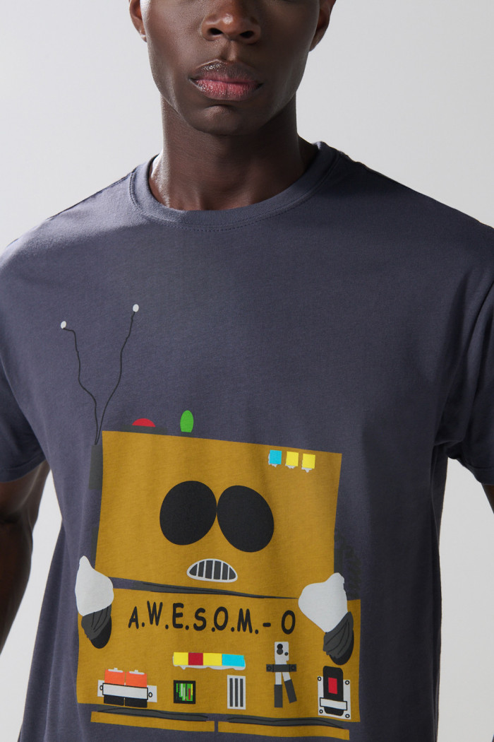 Camiseta de South Park cuello redondo gris intensa