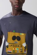 Camiseta de South Park cuello redondo gris intensa