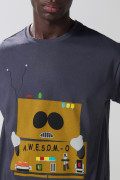 Camiseta de South Park cuello redondo gris intensa