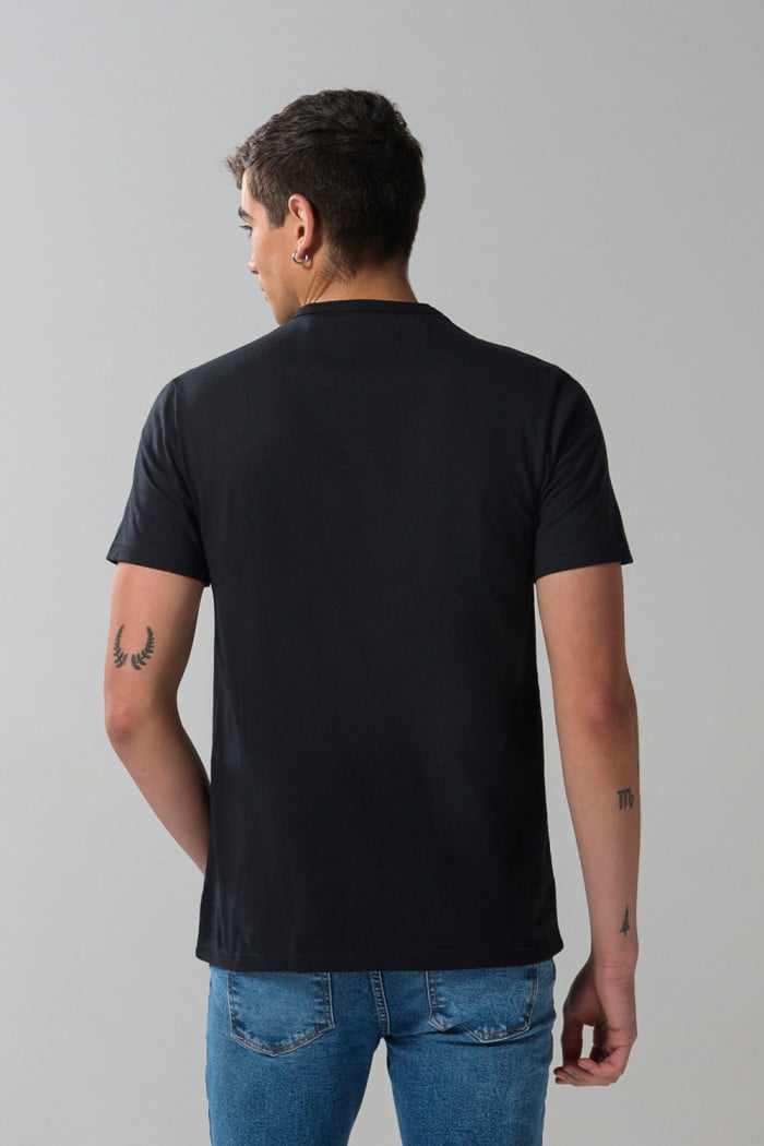 Camiseta manga corta negra con estampado de Batman