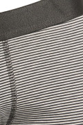Bóxer brief-medio gris claro a rayas en algodón