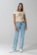 Camiseta de Harry Potter en rib kaki con manga corta