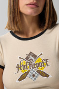 Camiseta de Harry Potter en rib kaki con manga corta