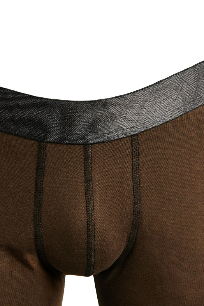 Bóxer brief-medio verde oscuro con cintura elástica