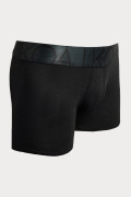Bóxer azul brief-medio en algodón con costuras planas