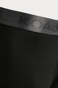 Bóxer midway brief-largo negro con costuras planas