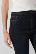 Jean súper tiro alto azul intenso tipo jegging ceñido