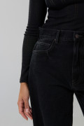 Jean baggy tiro medio gris intenso con silueta amplia