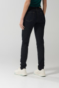 Jean tiro alto jegging ceñido azul intenso con bolsillos