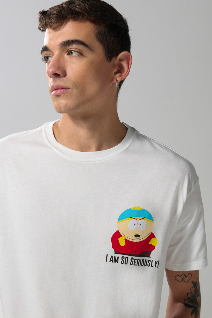 Camiseta de South Park cuello redondo crema clara