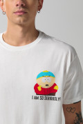 Camiseta de South Park cuello redondo crema clara