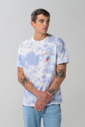 Camiseta crema tie dye manga corta de Looney Tunes