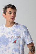 Camiseta crema tie dye manga corta de Looney Tunes