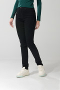 Jean jegging ceñido negro con cremallera y tiro alto