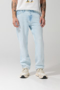 Jean tiro bajo 90´S bota recta azul con desgastes