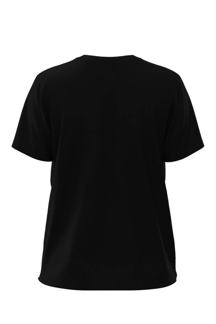Camiseta cuello redondo unicolor con diseño de Coca-Cola