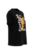 Camiseta manga corta unicolor con diseño de Garfield