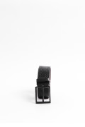 Cinturón reversible negro con perforaciones
