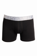 Bóxer en algodón brief-medio negro con elástico