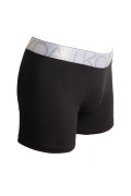 Bóxer en algodón brief-medio negro con elástico