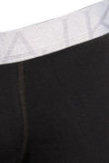 Bóxer en algodón brief-medio negro con elástico