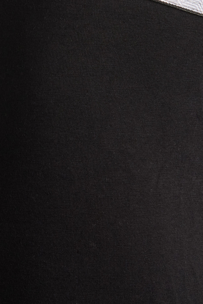Bóxer en algodón brief-medio negro con elástico