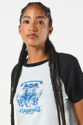 Camiseta de Harry Potter azul clara con manga ranglan corta