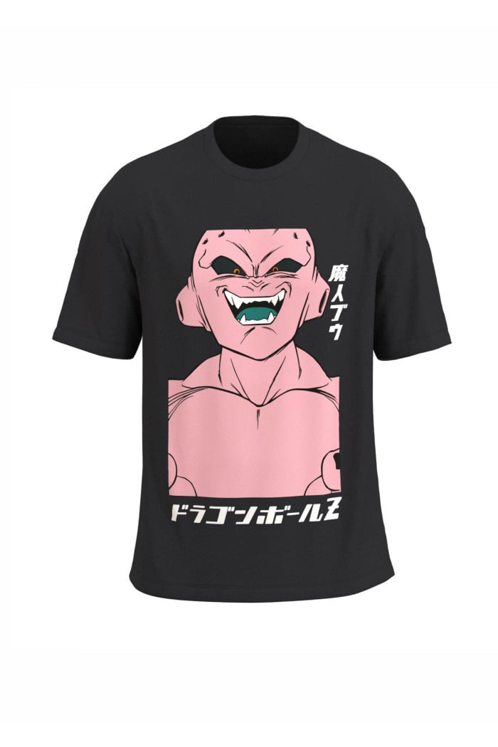 Camiseta de Dragon Ball Z negra con cuello redondo
