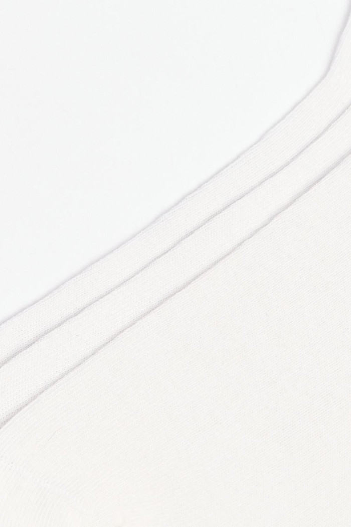 Paquete X3 de medias cortas blancas con texturas de canal