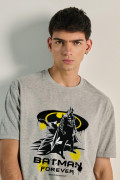 Camiseta unicolor oversize manga corta de Batman