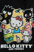 Camiseta manga corta unicolor con estampado de Hello Kitty