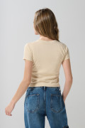 Camiseta de Scooby-Doo kaki clara cuello redondo