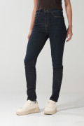 Jean jegging ceñido tiro súper alto azul con bolsillos