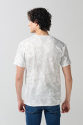 Camiseta crema tie dye cuello redondo de Hora de Aventura