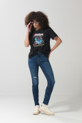 Camiseta negra manga corta en algodón de Judas Priest