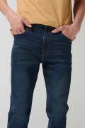 Jean bota recta straight leg azul oscuro con tiro bajo