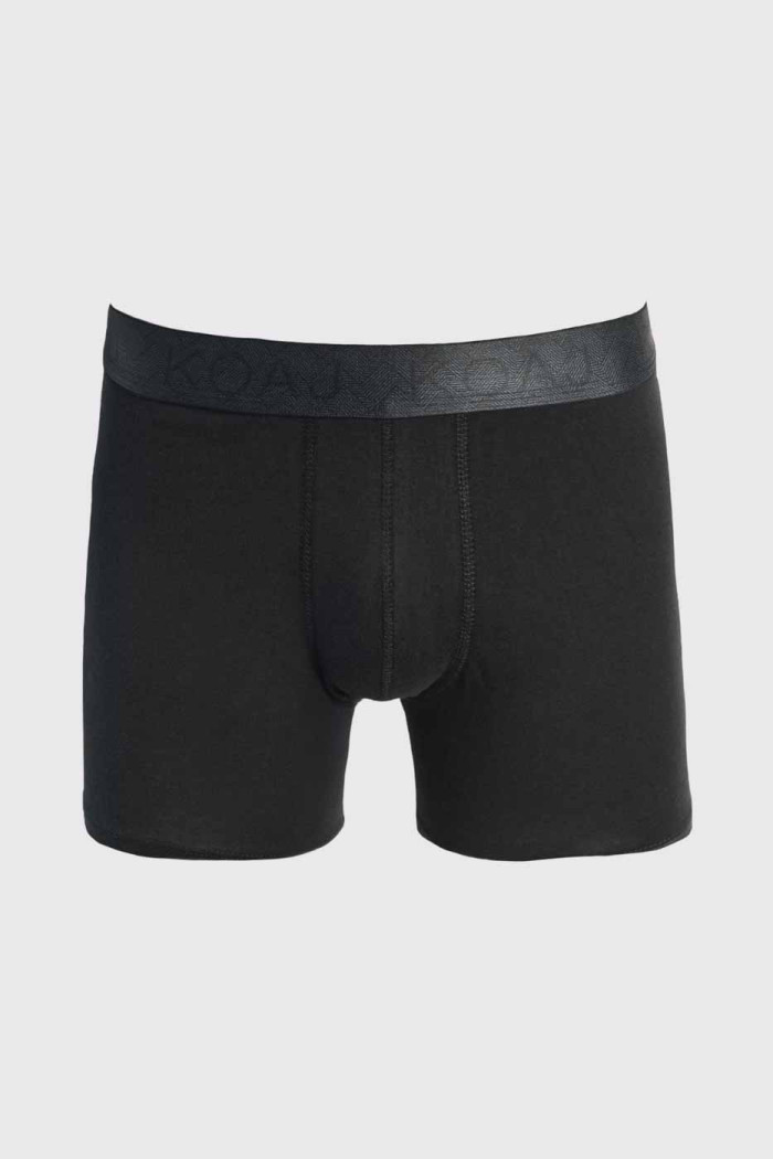 Bóxer en algodón brief-medio azul con costuras planas