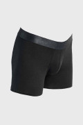 Bóxer en algodón brief-medio azul con costuras planas