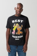 Camiseta negra tie dye de Scooby-Doo manga corta