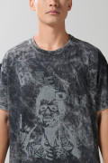 Camiseta oversize unicolor manga corta tie dye de Green Day