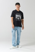 Camiseta de Joy Division negra con cuello redondo